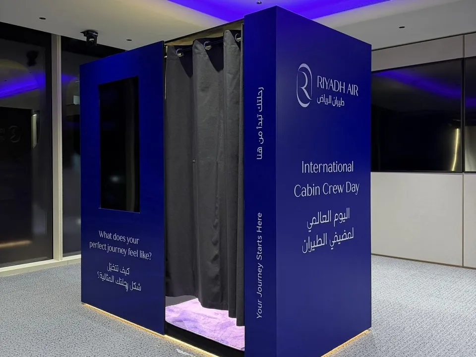 A Signature Booth for Riyadh Air's International Cabin Crew Day